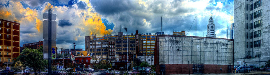 Philadelphia Photograph - Panorama 3468 Eraserhood Skyline by Bob Bruhin
