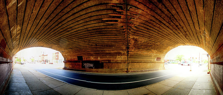 Philadelphia Photograph - Panorama 3659 Reading Viaduct by Bob Bruhin