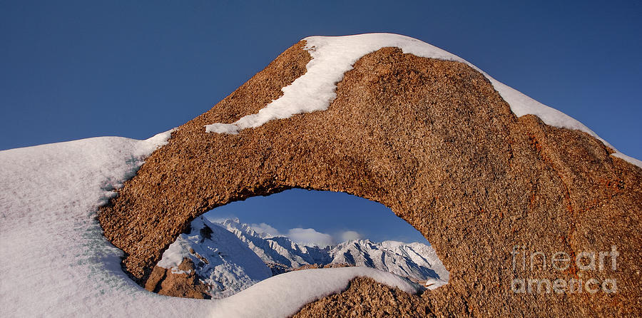 Panorama Arch In Winter Eastern Sierras Alabama Hills Photograph by Dave Welling