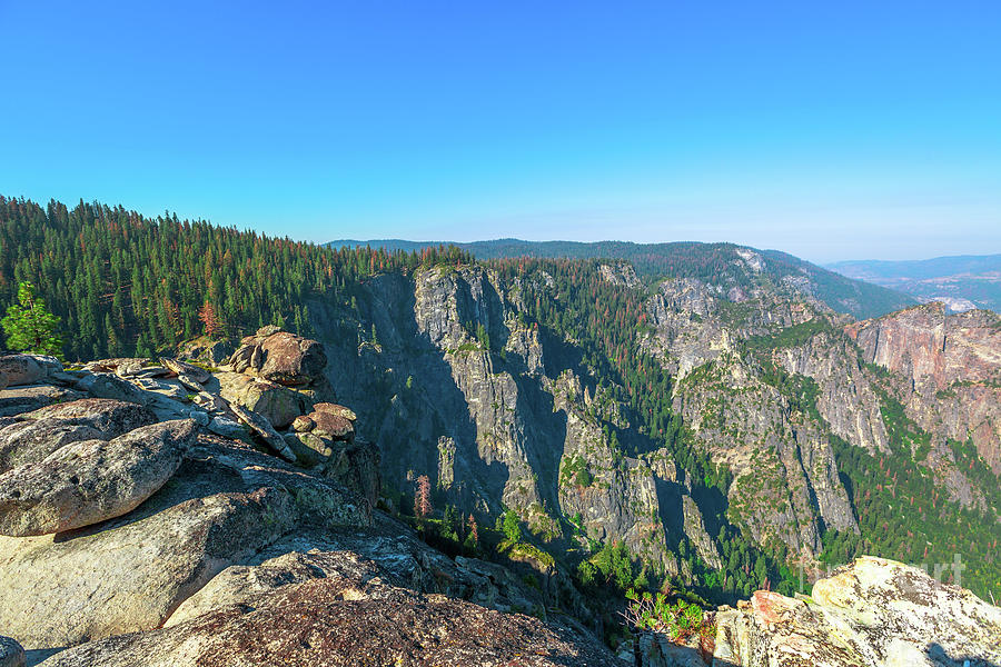 panorama at Taft Point with El Capitan Photograph by Benny Marty