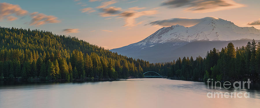 Panorama from Mount Shasta, California Photograph by Henk Meijer Photography