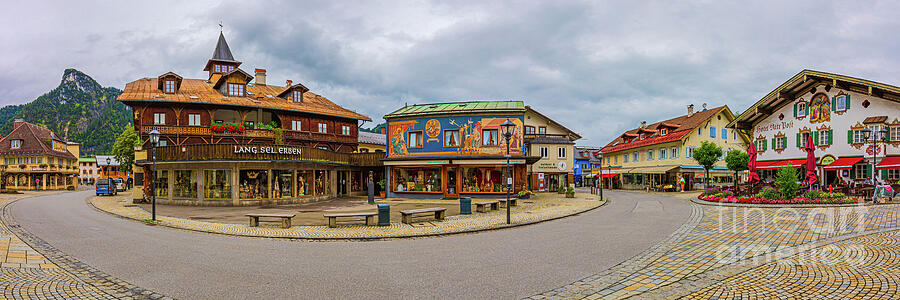 Panorama from Oberammergau Photograph by Henk Meijer Photography