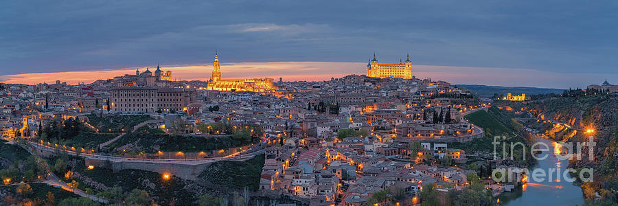Panorama from Toledo, Spain Photograph by Henk Meijer Photography
