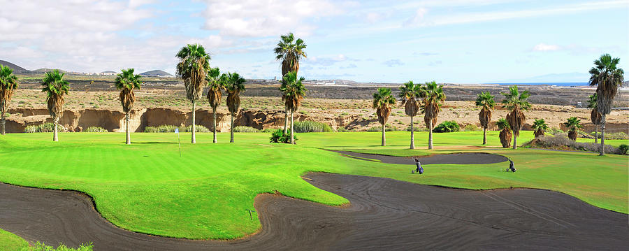 Panorama golf course in Tenerife, Canary island Photograph by Severija Kirilovaite
