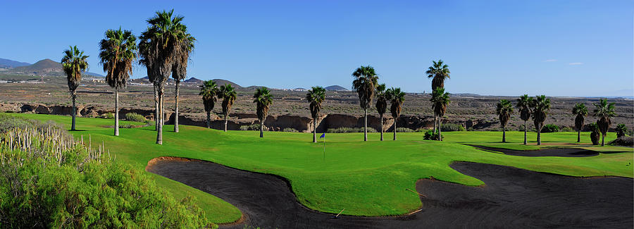 Panorama golf course in Tenerife island, Canary islands Photograph by Severija Kirilovaite