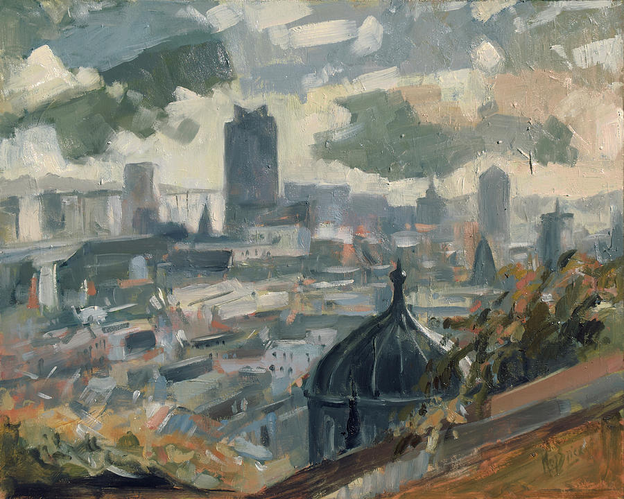 Panorama Liege Painting by Nop Briex