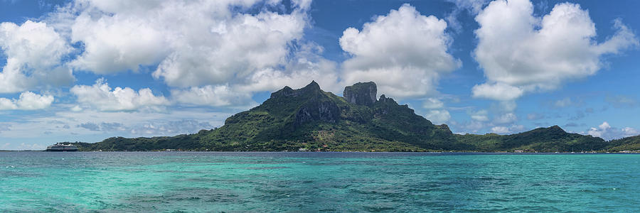 Panorama of Bora Bora Photograph by John Haldane