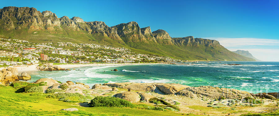 Panorama Of Camps Bay In Cape Town, South Africa Photograph