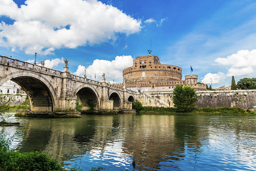 Panorama of Castel SantAngelo and the Tiber river Photograph by Fabiano Di Paolo