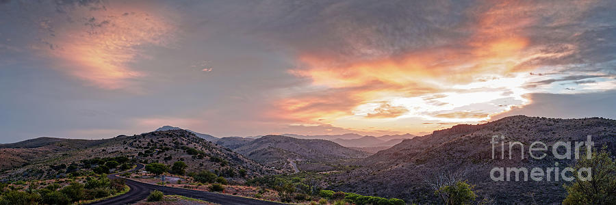 Panorama Of Davis Mountains State Park And Limpia Canyon From The Ccc Tower - Fort Davis West Texas Photograph