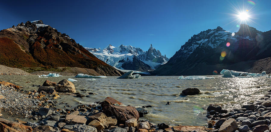 Panorama Of Glacier, Patagonia Photograph