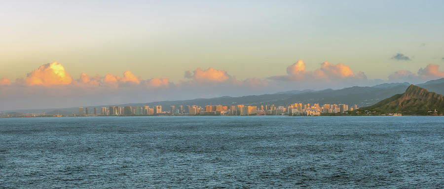 Panorama of Honolulu Photograph by Robert J Wagner