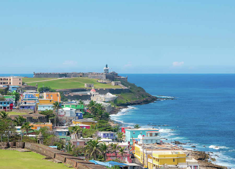 Panorama of La Perla slum in old San Juan, Puerto Rico Photograph by ...