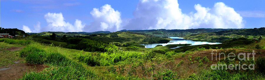 Panorama Of Part Of Lago Calima, Colombia Photograph by Al Bourassa