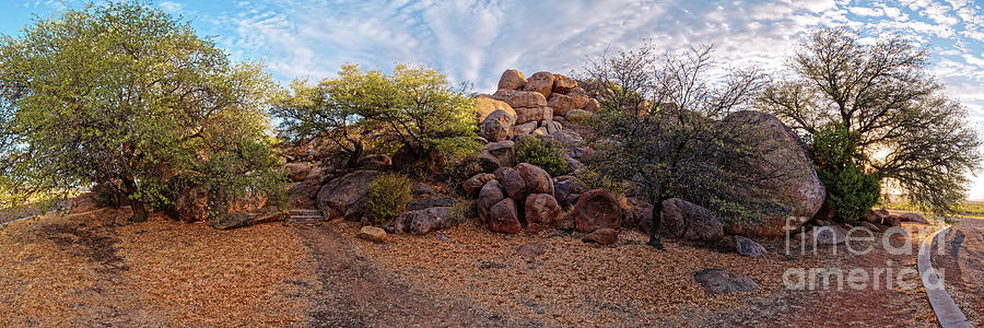 Panorama Of Point Of Rocks Picnic Area - Davis Mountains Scenic Loop Fort Davis - West Texas Photograph