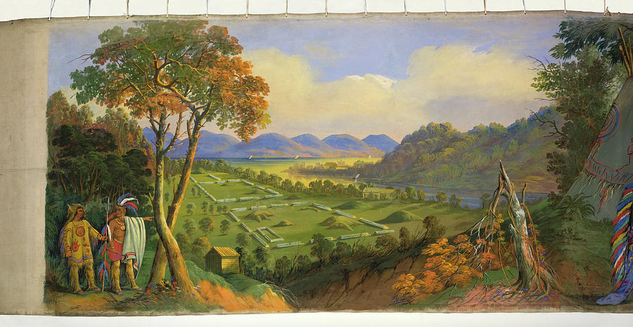 Panorama of the Monumental Grandeur of the Mississippi Valley Painting by MotionAge Designs