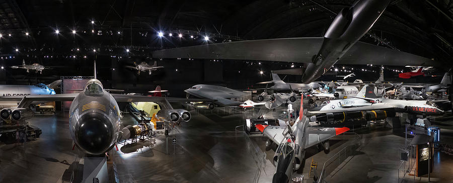 Panorama of the USAF Museum in Dayton Ohio Photograph by Gary Warnimont ...