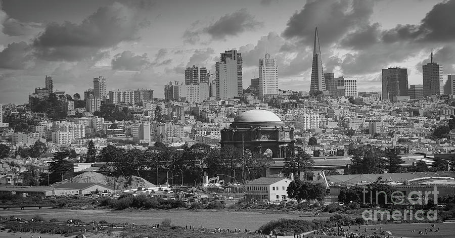 Panorama San Francisco Black White Photograph by Chuck Kuhn Panorama San Francisco Black White Photograph by Chuck Kuhn