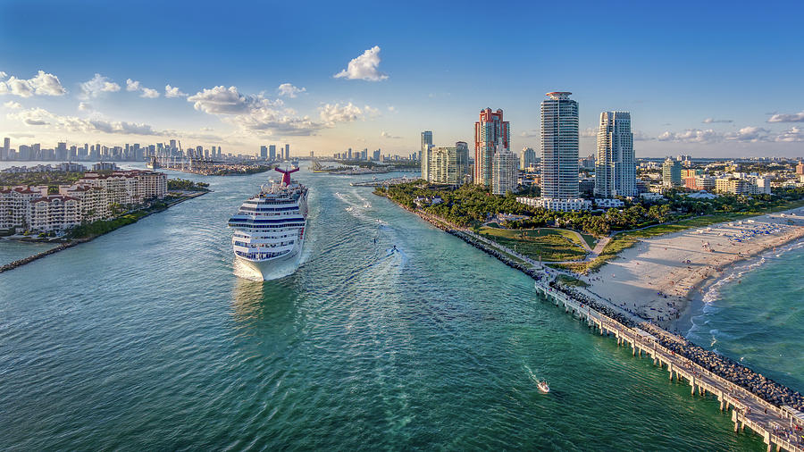 Panorama South Miami Beach Photograph By Florida Fine Art Photography ...