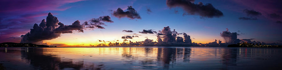 Panorama Sunset at Agana Bay, Guam Photograph by Brian Anderson Panorama Sunset at Agana Bay, Guam Photograph by Brian Anderson