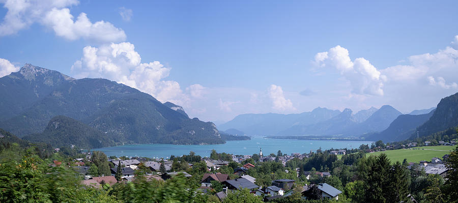 Panorama Wolfgangsee the largest lake in Austria  Photograph by Vaclav Sonnek