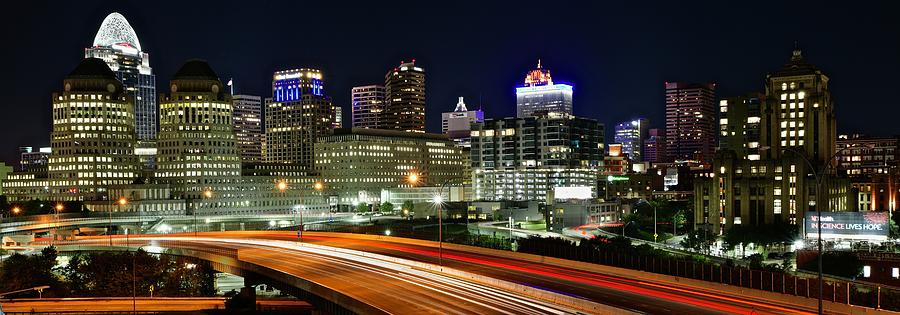 Panoramic Approach Of Cincinnati Photograph