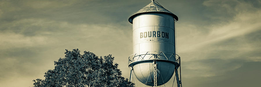 Panoramic Bourbon Sepia Photograph by Gregory Ballos