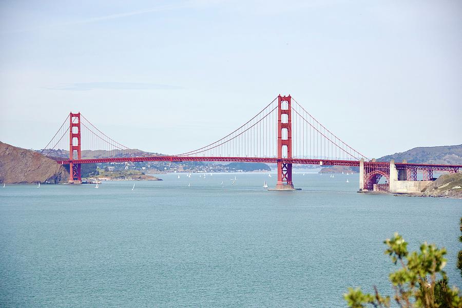Panoramic Golden Gate Bridge Photograph by Masha Batkova