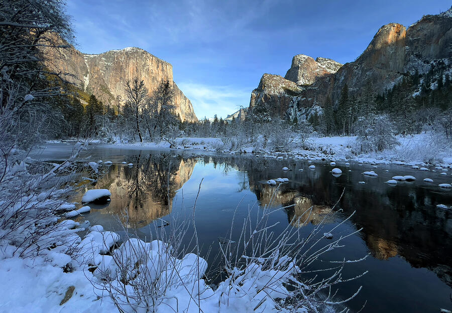 Panoramic Grandeur - A Sunny Winter Day Photograph by Walter Fahmy