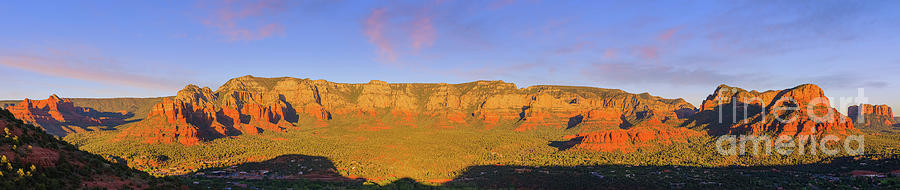Panoramic image from Sedona Photograph by Henk Meijer Photography