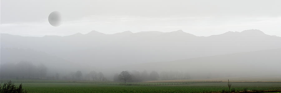  Panoramic landscape in the fog Photograph by Patricia Piotrak