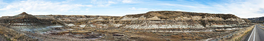 Panoramic Landscape of the Canadian Badlands, Alberta, Canada Photograph by Powerofforever