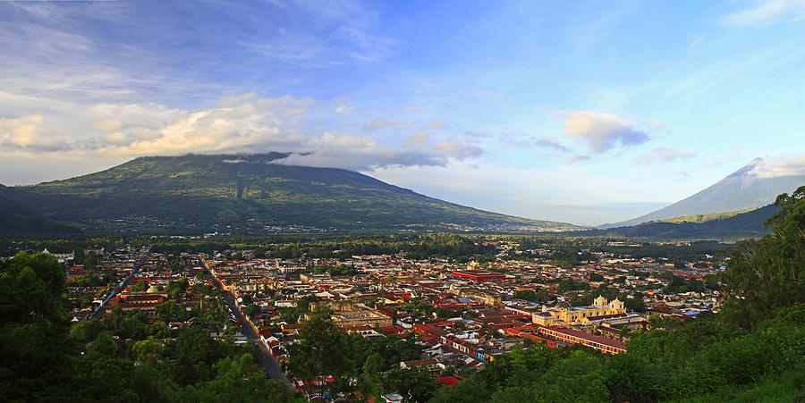 Panoramic of Antigua Guatemala Photograph by Matt Champlin