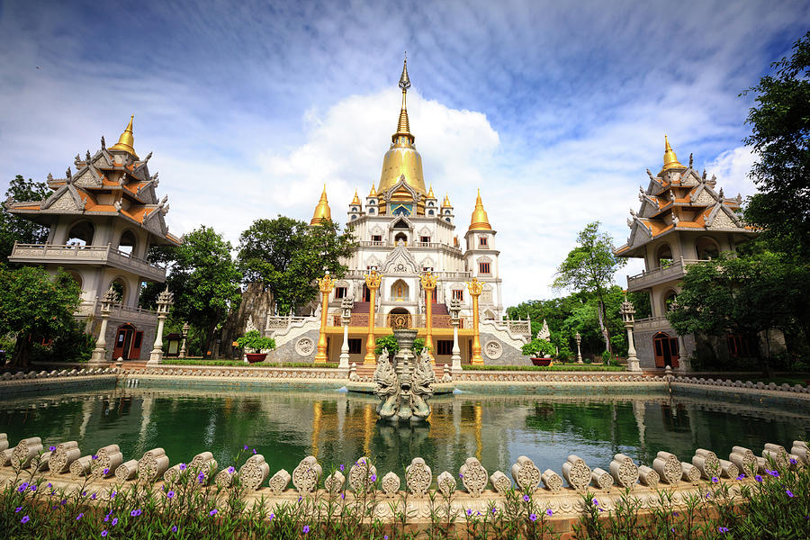 Panoramic photo of Buu Long Pagoda Photograph by Quang Nguyen Vinh ...