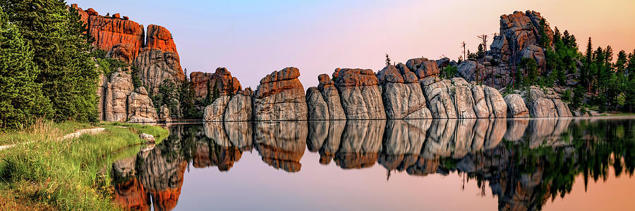 Panoramic Rocks Of Sylvan Lake Photograph by Gregory Ballos