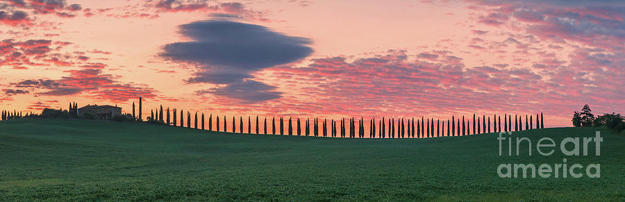 Panoramic Sunrise At Agriturismo Poggio Covili Photograph