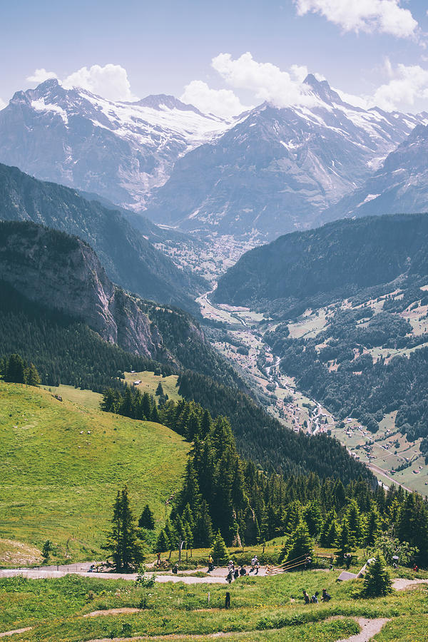 Panoramic Swiss Alps Landscape Photograph by Pati Photography