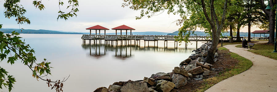 Panoramic View Along The Shores Of Lake Dardanelle Photograph