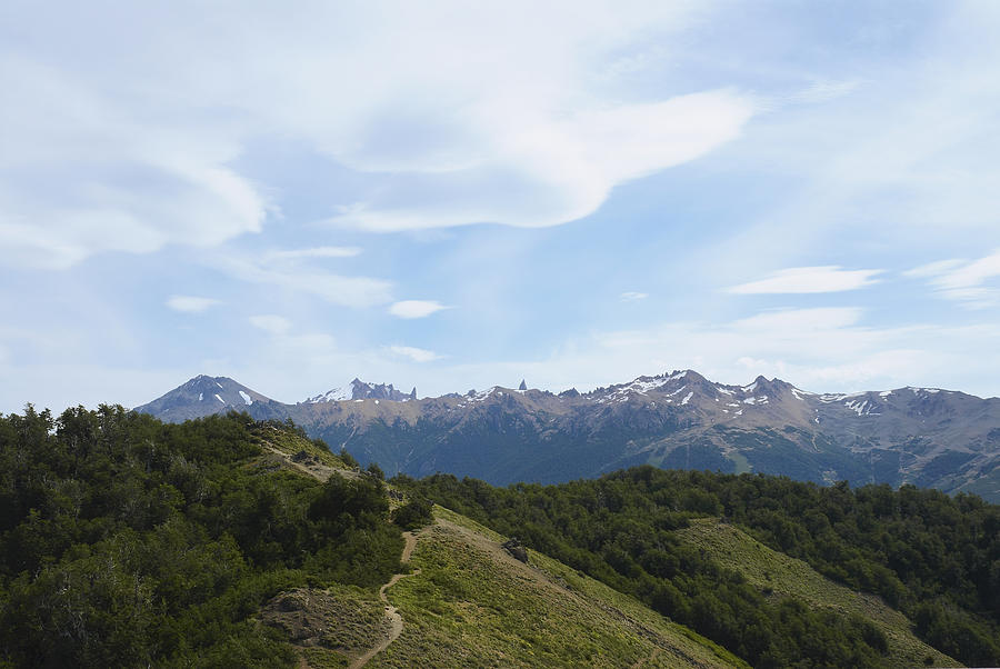 Panoramic view of a mountain range, San Carlos De Bariloche, Argentina Photograph by Glowimages