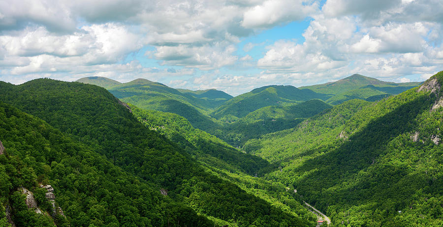 Chimney Rock Mountain Panoramic View Photograph by David Carillet