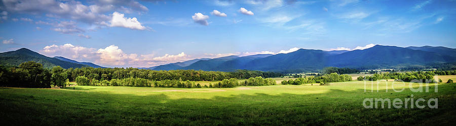 Panoramic View of Cades Cove Photograph by Eleanor Abramson