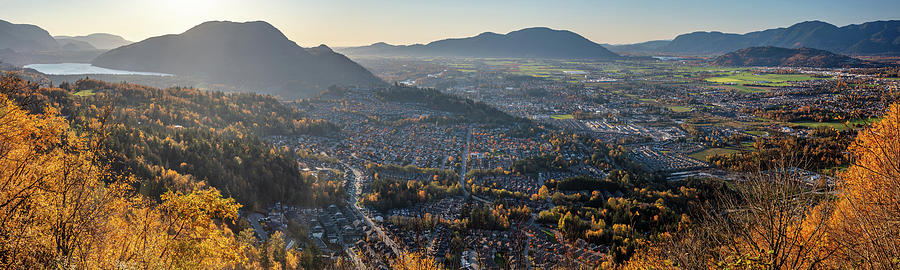 Panoramic view of Chilliwack in Autumn Photograph by Pierre Leclerc Photography