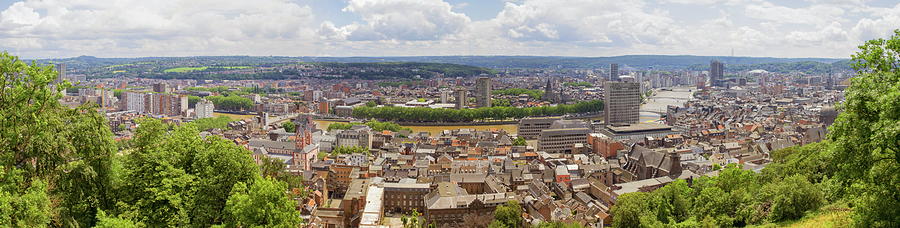 Panoramic view of Liege, Belgium Photograph by Elenarts - Elena Duvernay photo