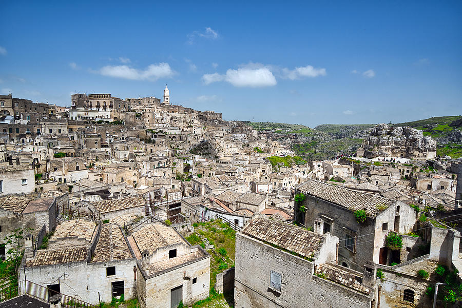 Panoramic view of Matera, Basilicata, Italy Photograph by Mauro Tandoi
