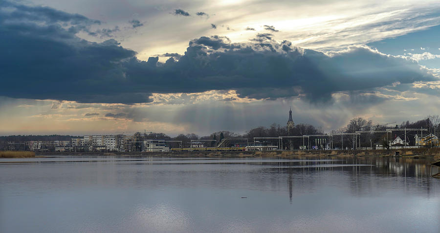 Panoramic View Of My Town Jurmala In  Early Spring  Photograph by Aleksandrs Drozdovs