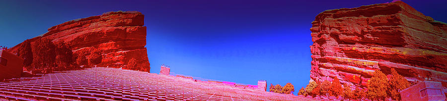Panoramic View Of Red Rocks Amphitheater  Photograph by La Moon Art