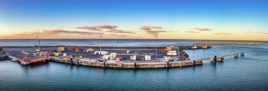 Panoramic view of the Port of Burnie in Tasmania, Australia Photograph ...