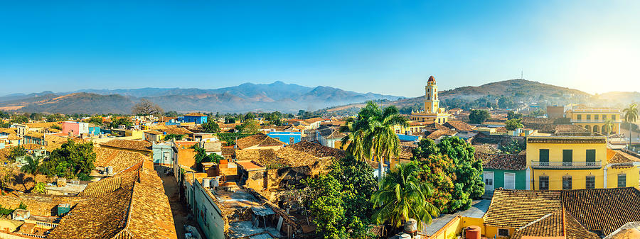 Panoramic view over Trinidad, Cuba Photograph by Nikada