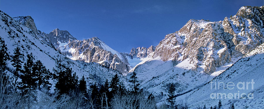 Panoramic Winter Middle Palisades Glacier Eastern Sierra Photograph by Dave Welling