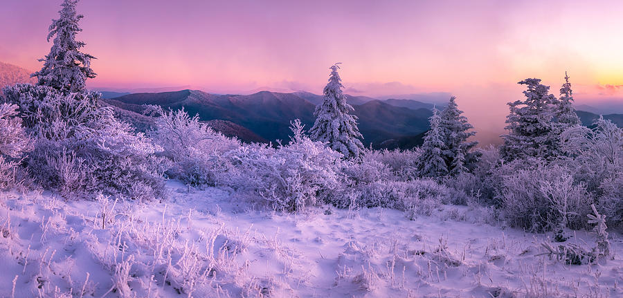 Panoramic Winterscape Photograph by Serge Skiba